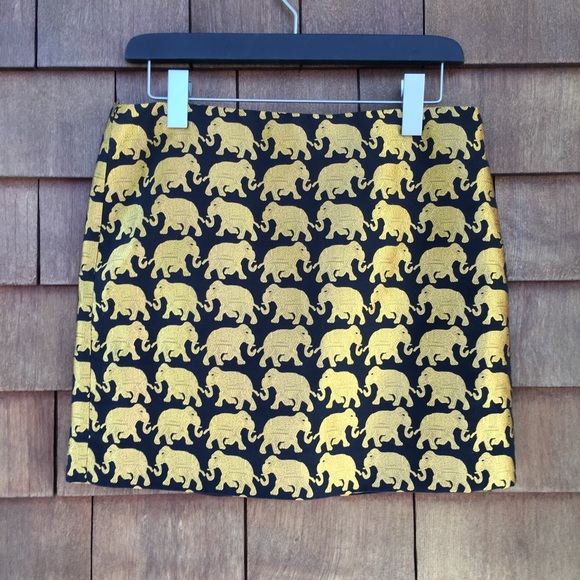 J. Crew Factory Dresses & Skirts - J. Crew Factory Jacquard Elephant Mini Skirt 4